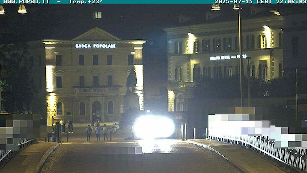 Piazza Garibaldi e la sede della BPS