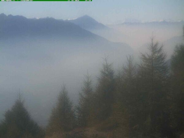 Sondrio dalle alpi retiche